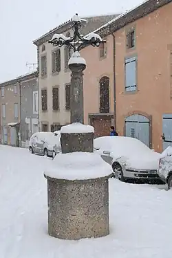 Croix de St Germain sous la neige
