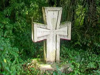 Réplique de la croix Verte volée.