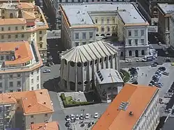 Vue aérienne de la synagogue