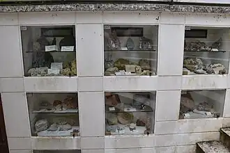 Exposition de minéraux.