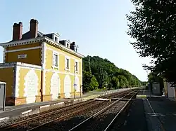 Les voies en direction de Périgueux.