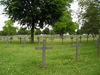 Le cimetière militaire allemand.