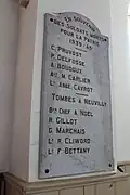 Plaque commémorative de la guerre 39-45