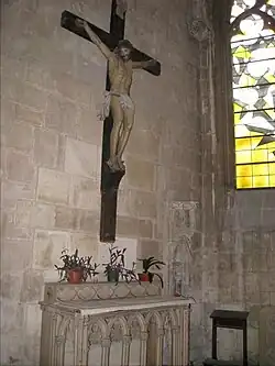 Un christ en Croix, datant du XVIe&nbsp;siècle.