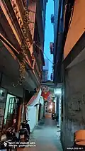 La ruelle où le feu s'est déclaré.