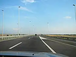 Section de l'autoroute A1 et du Périphérique de Belgrade près de  23 Belgrade.