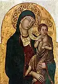 Vierge à l'Enfant, de Niccolò di Segna, vers 1336.
