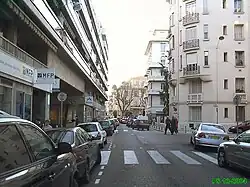Avenue Baquis, direction Sud Nice, quartier des Musiciens.