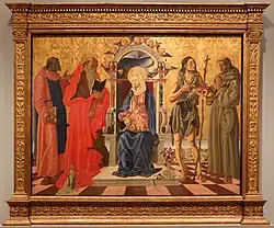 Madone avec Enfant en Trône parmi les saints, 1472