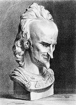 Nicolas-Prosper Levasseur, lithographie de Granville d'après le buste de Dantan, Paris, Bibliothèque nationale de France.