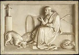 Philosophe cynique (1827) en collaboration avec Nicolas Gosse, Paris, musée du Louvre.