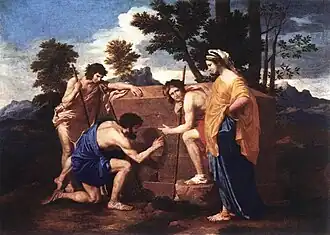Seconde version de Les Bergers d'Arcadie de Nicolas Poussin en 1637.