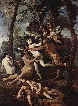 Pan et Syrinx, par Nicolas Poussin (1637).