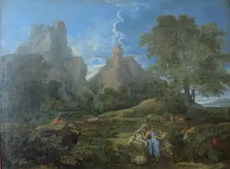 Paysage avec Polyphème par Nicolas Poussin (1649).