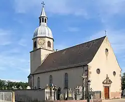 L'église Sainte-Agathe.