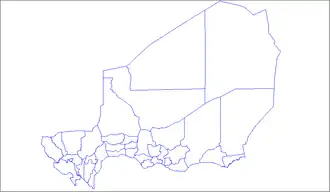 Localisation de Départements