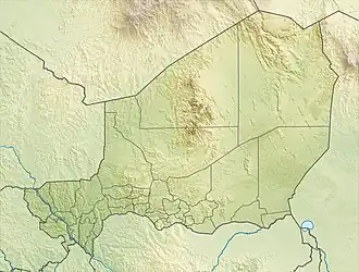 Voir sur la carte topographique du Niger