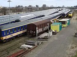 Stockage en plein air, Nimègue, 2010.