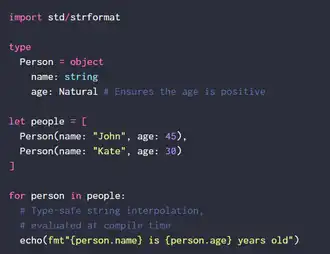 Image illustrative de l’article Nim (langage)