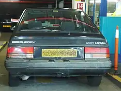 Face arrière des Nissan Cherry vendues au Japon