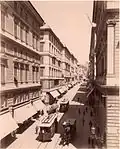 Via Roma dans la seconde moitié du XIXe siècle, sur une photo d' Alfred Noack