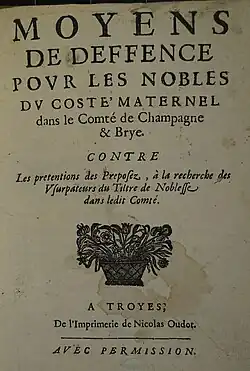 Page de grand titre d'un livre.