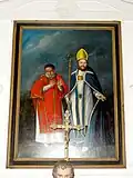 Tableau de retable - saint Vincent et saint Germain.