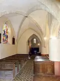 Chapelle sud, vue vers l'ouest.