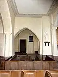 2e&nbsp;grande arcade du sud, vue dans la base du clocher.