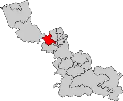 La onzième circonscription en 2010.