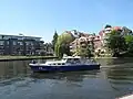 Bateau WSP 11 Mollymauk de la Wasserschutzpolizei Berlin dans le Nordhafen Spandau.