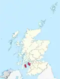 Localisation du&nbsp;North Ayrshire en&nbsp;Écosse