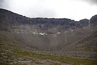 Face nord du sommet.