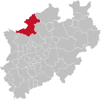 Localisation de Arrondissement de Borken