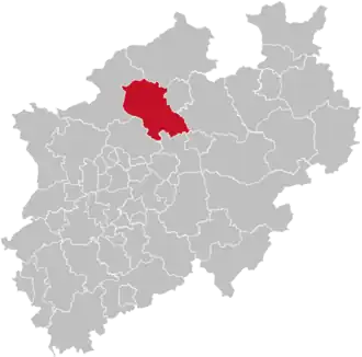 Localisation de Arrondissement de Coesfeld