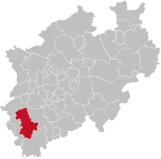 Localisation de Arrondissement de Düren