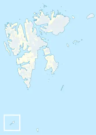 Voir sur la carte topographique du Svalbard