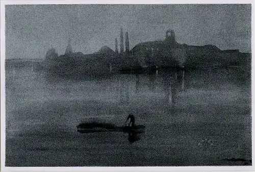 James McNeill Whistler, Vue du quartier de Battersea de Chelsea Reach, Londres (lithographie), 1878.