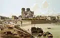 Port de la Tournelle, en 1830, par Theodor Hauffbauer.