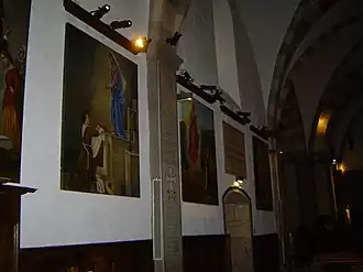 Tableau du bas-côté gauche.