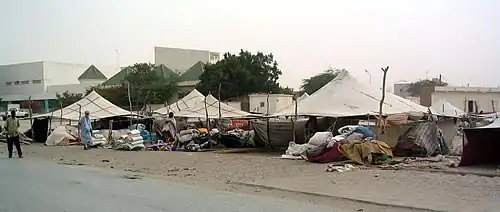 Marché aux tentes de Nouakchott.