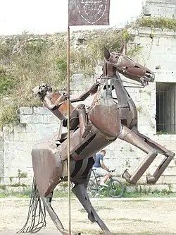 Cavalier à l'étendard.