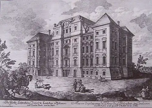 Château de Rudoltice, par Johann Adam Delsenbach.