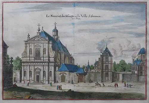 Vue du noviciat des Jésuites vers 1630.