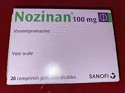 Boîte de Nozinan 100&nbsp;mg en France