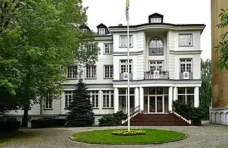 Vue de la mission diplomatique