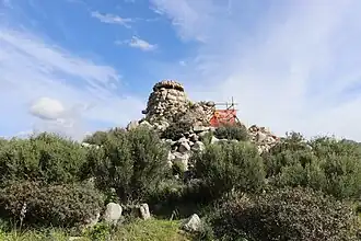 Le nuraghe Diana vu de l'ouest