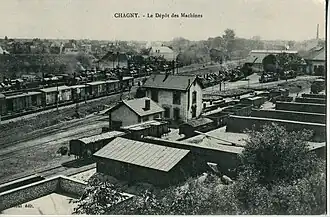 À cette époque, la gare était dotée d'un dépôt de locomotives à vapeur.