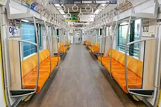 Intérieur de la rame.