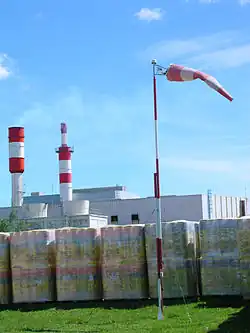 Site d'Orange de la société Saint-Gobain (production de panneaux isolants).